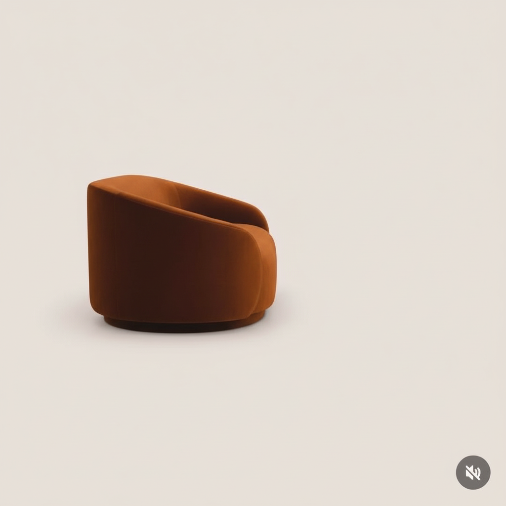 Aurelio Curved Velvet Sofa - Image 3