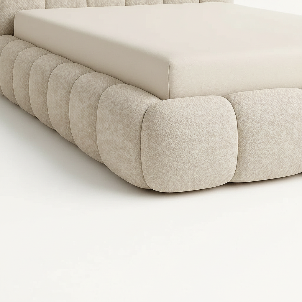 Bouclé modular bed - Image 4