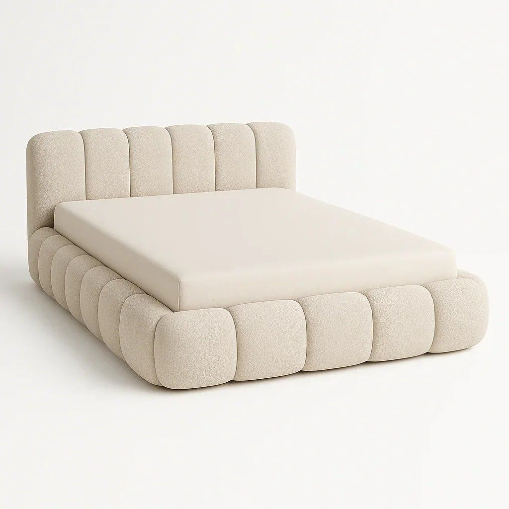 Bouclé modular bed - Image 2