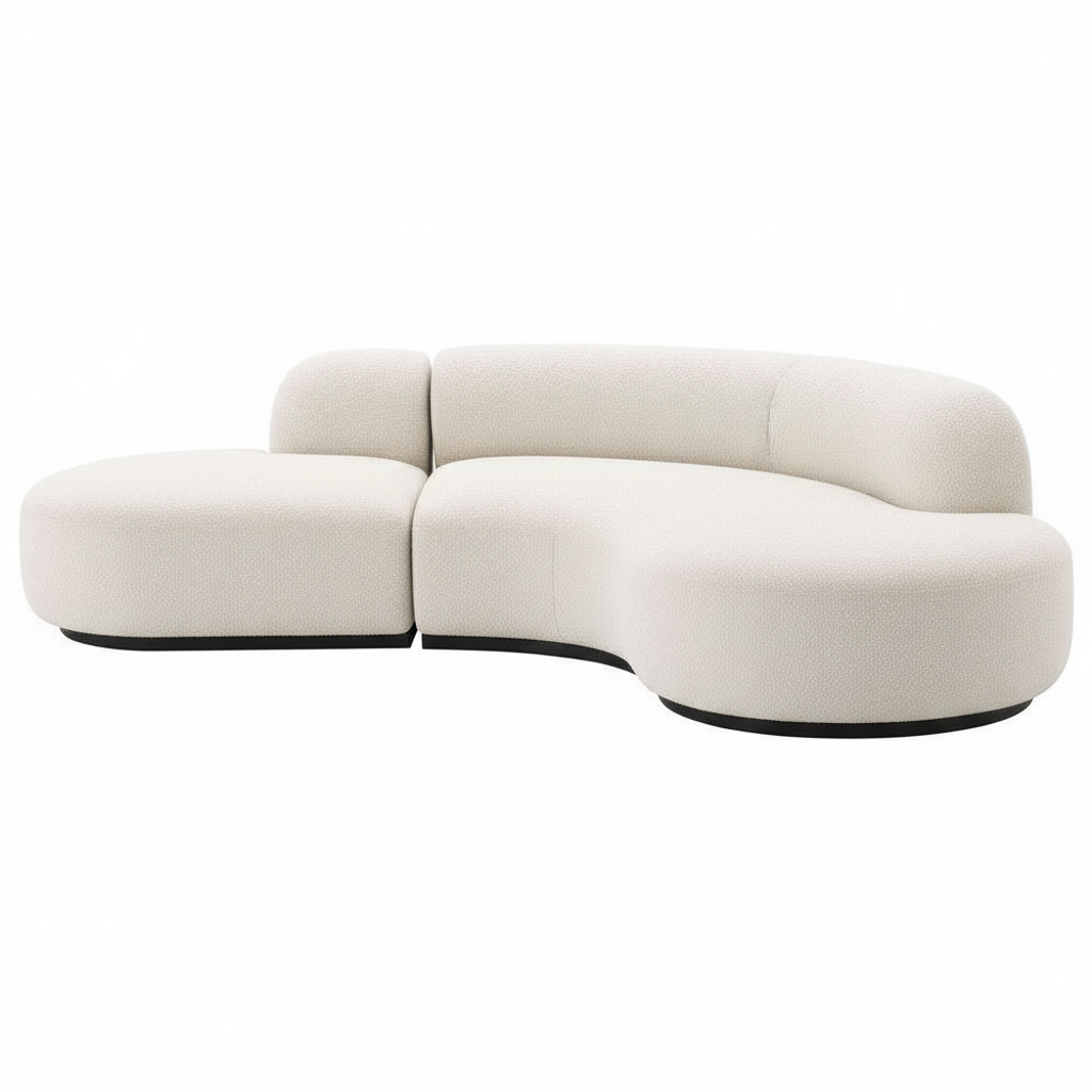 Curved 4-Seater Sofa