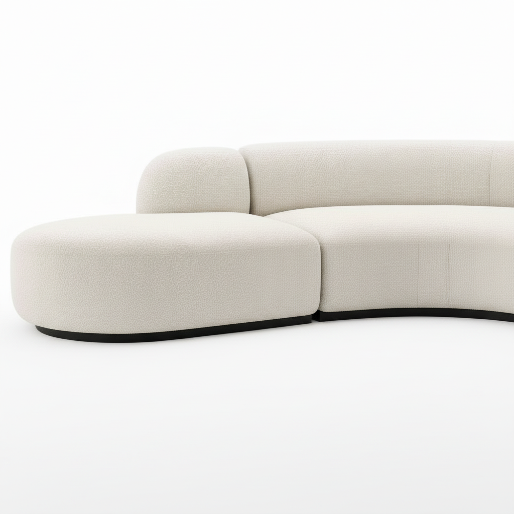 Elowen Curved 4-Seater Sofa - Image 4