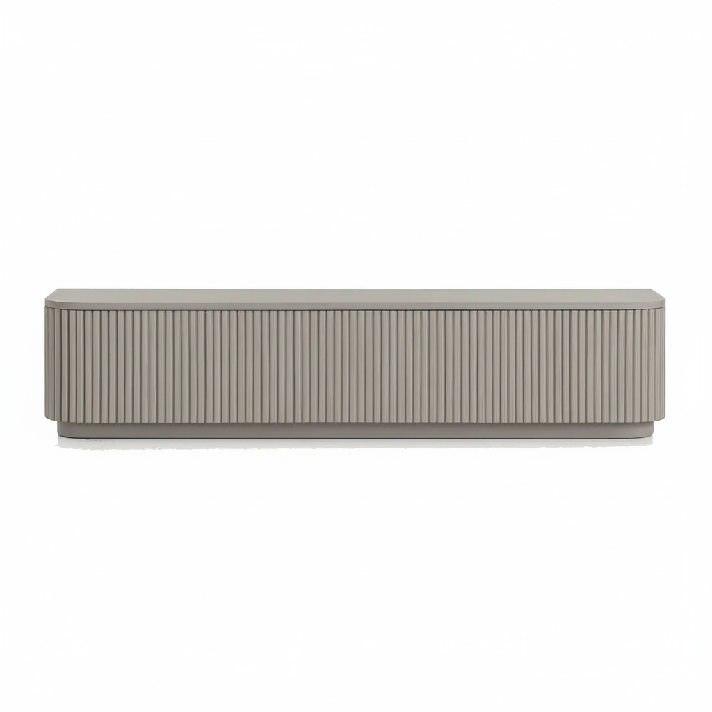 Fluted Oval Console