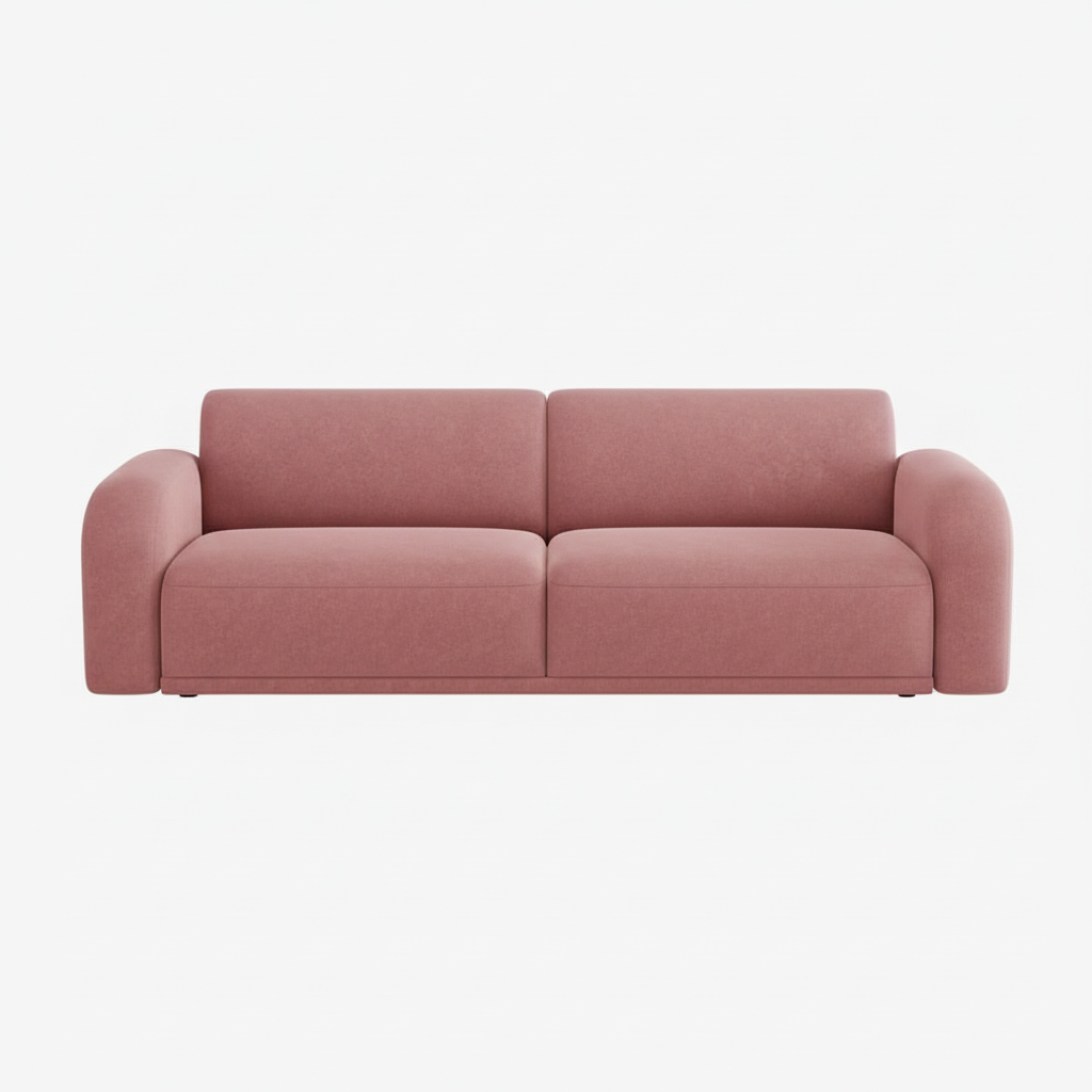Blush Tuxedo Sofa