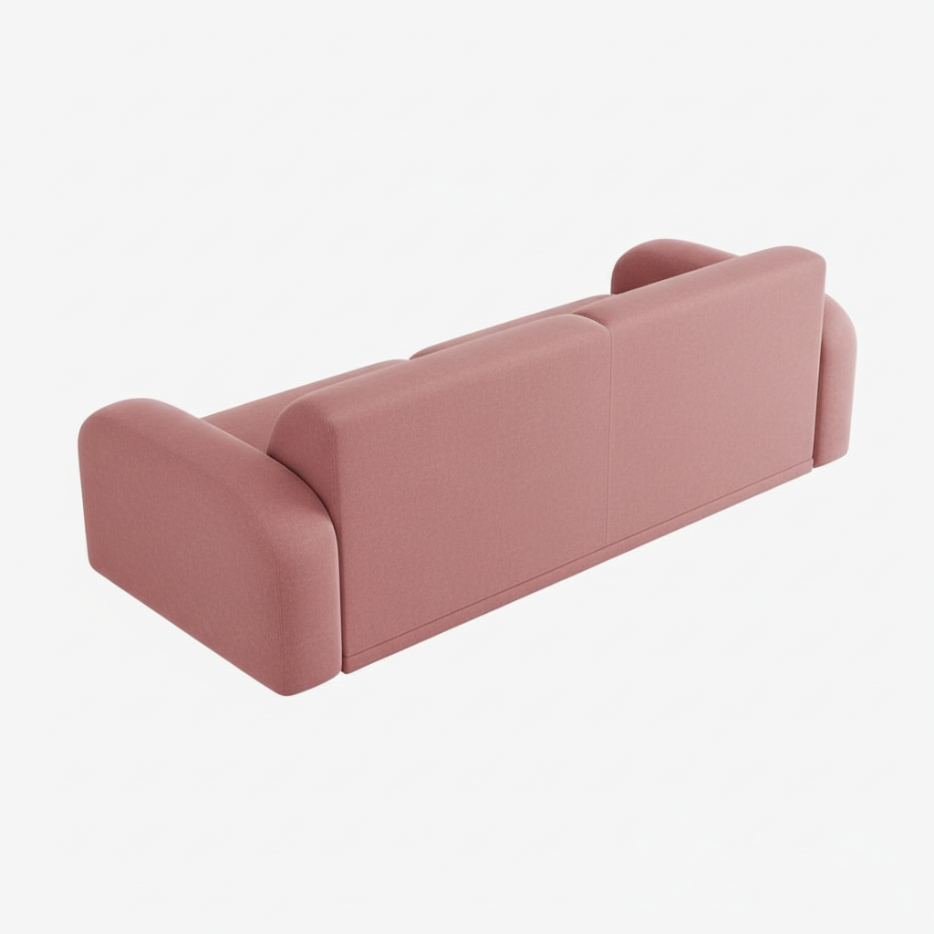 Blush Tuxedo Sofa - Image 3