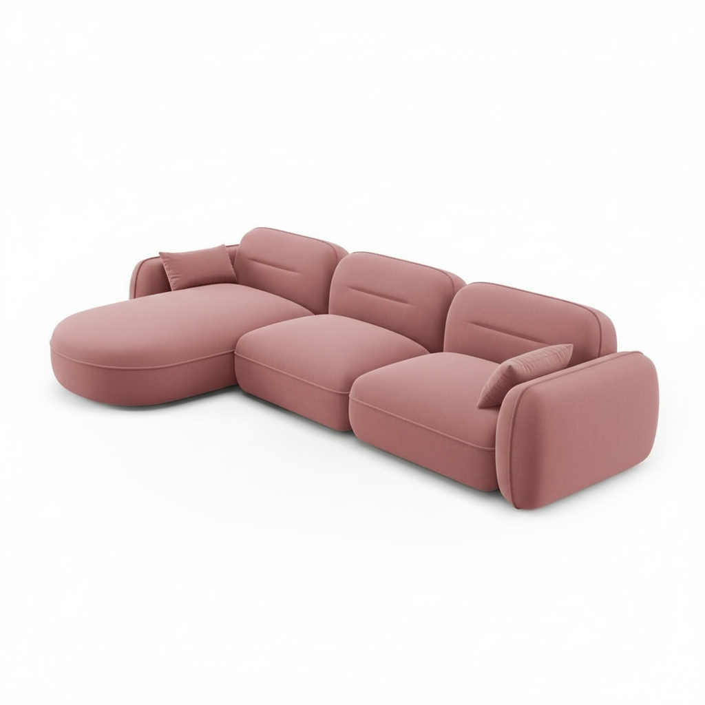 Aurora Velvet Modular Corner Sofa - Image 2
