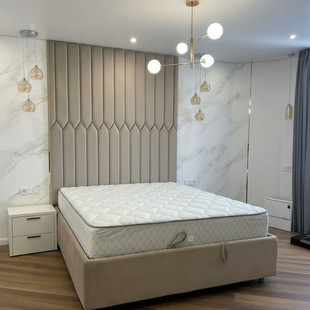 Luxe Chevron Panel Bed - Image 2